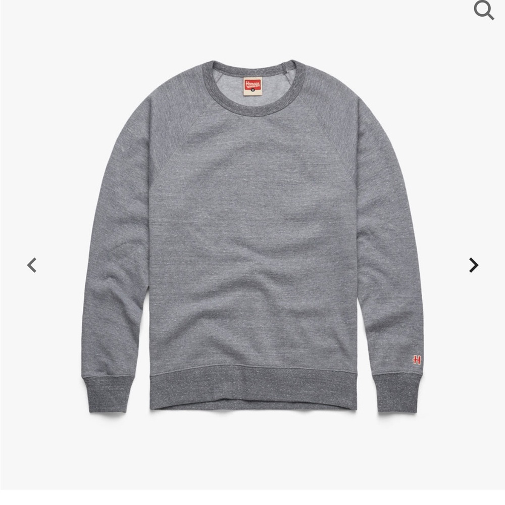 HOMAGE Gray Sweatshirt Classic Crewneck Design